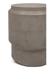 Barrel Fiber Reinforced Concrete Stool Poufs and Stools LOOMLAN By Urbia