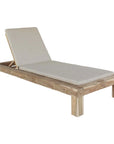 Batak Teak Wood Sun Lounger Outdoor Cabanas & Loungers LOOMLAN By Artesia