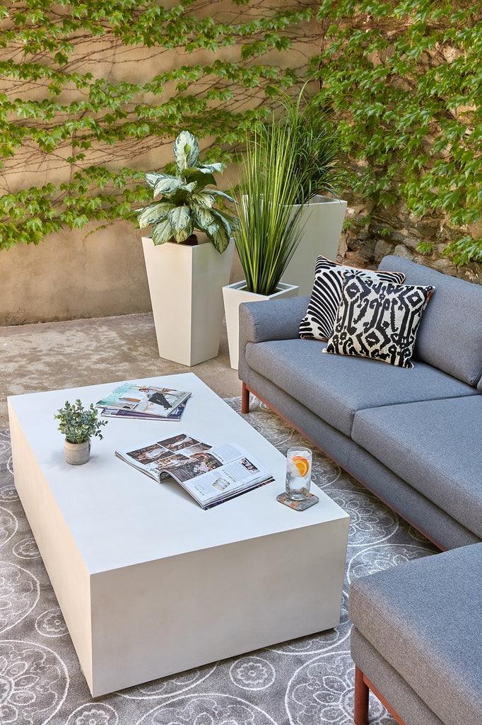 Bloc Concrete Outdoor Rectangular Coffee Table