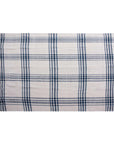 Dark Blue Plaid Outdoor Throw Blanket Outdoor Pillows LOOMLAN By LOOMLAN