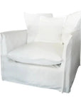 Artesia Jason Outdoor Slipcovered Chair White