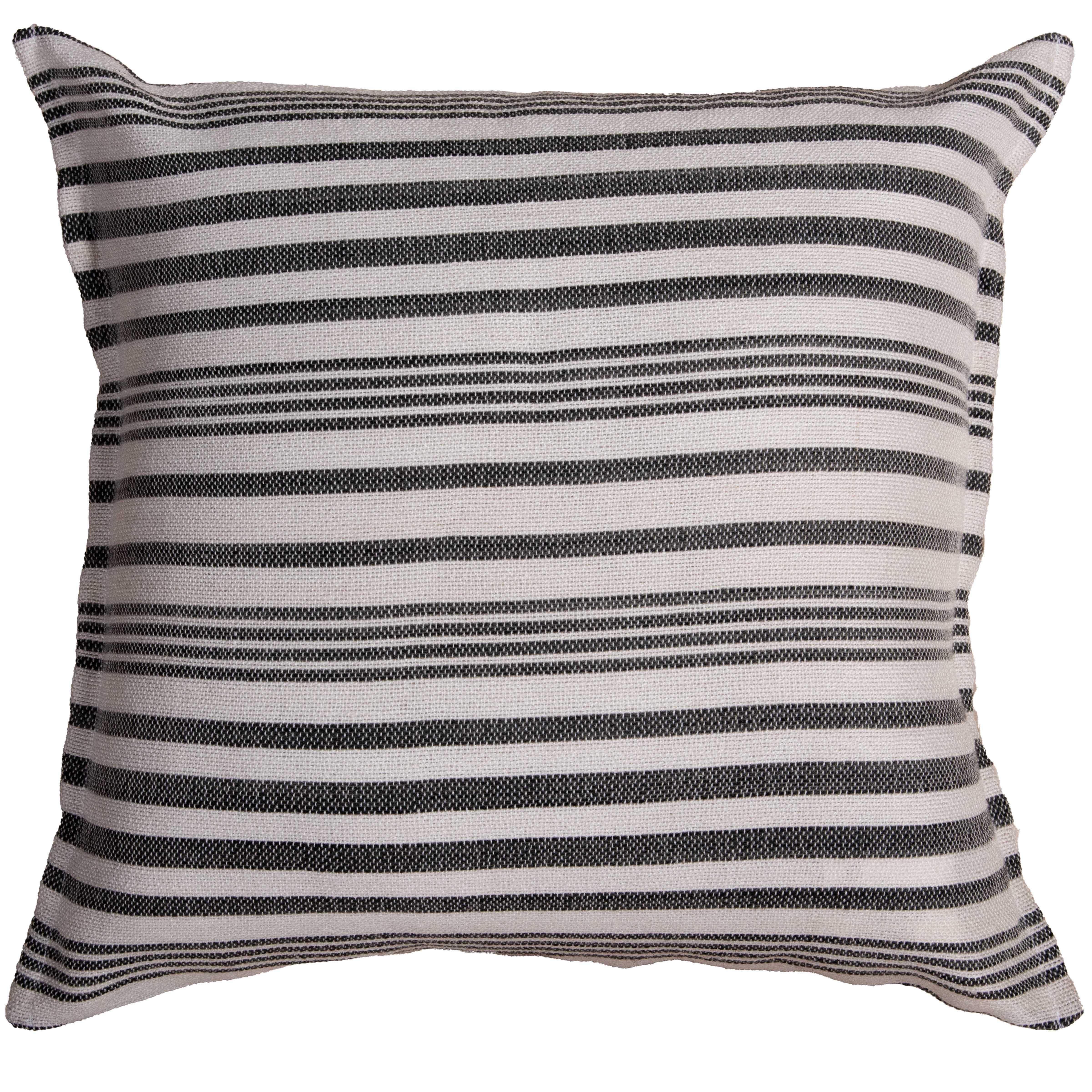 Jillian Striped Outdoor Throw Pillows Outdoor Pillows LOOMLAN By LOOMLAN