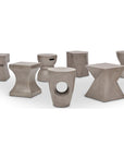 Kelson Fiber Reinforced Concrete Stool Poufs and Stools LOOMLAN By Urbia