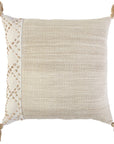 Lois Outdoor Throw Pillow With Tassels Outdoor Pillows LOOMLAN By LOOMLAN