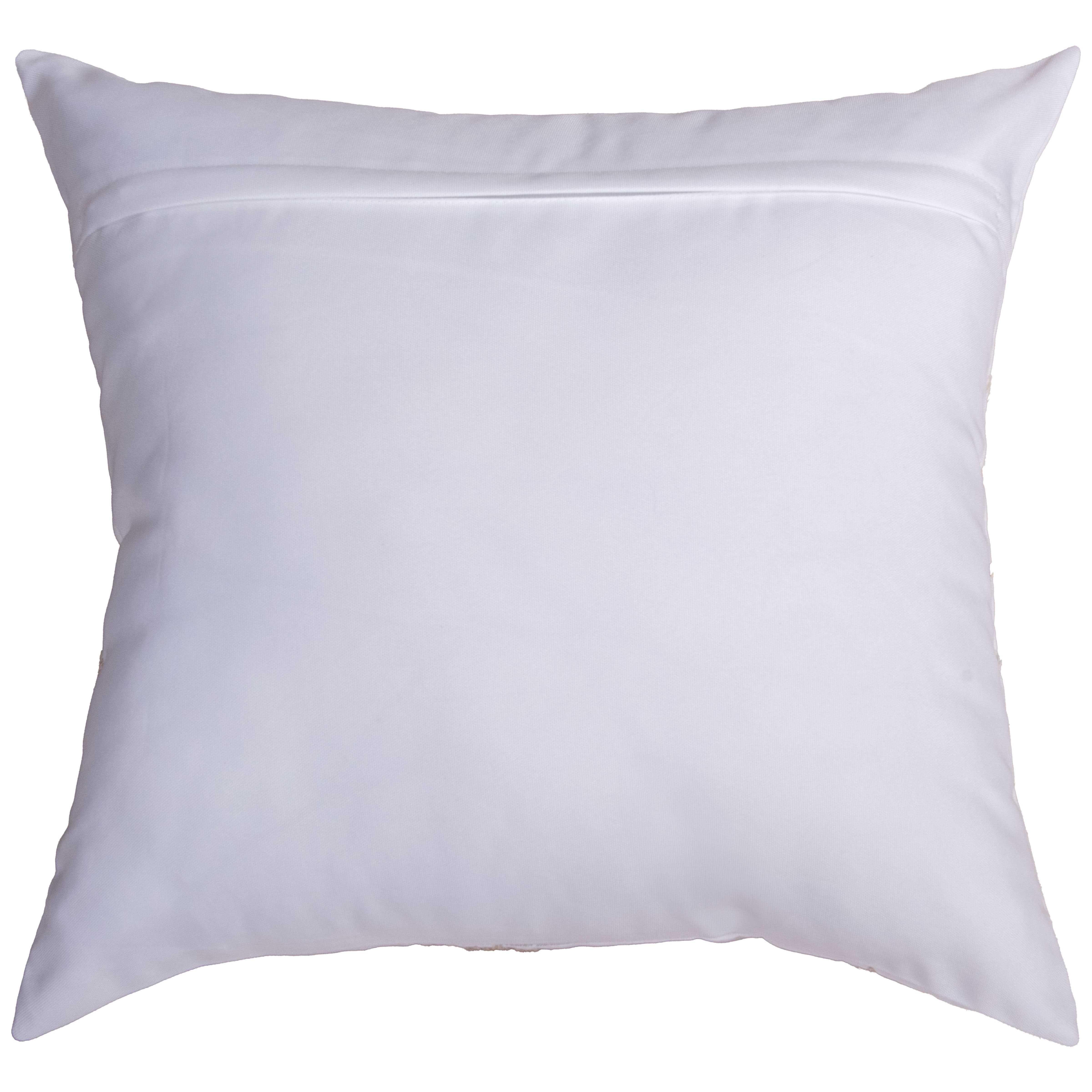 Medallion Ivory Outdoor Throw Pillows Outdoor Pillows LOOMLAN By LOOMLAN