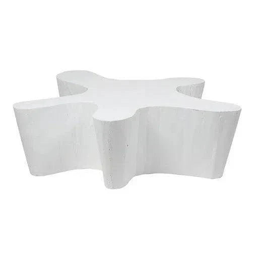 Artesia Naka Outdoor Live Edge White Coffee Table