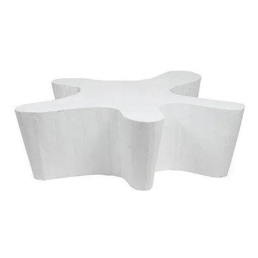 Artesia Naka Outdoor Live Edge White Coffee Table