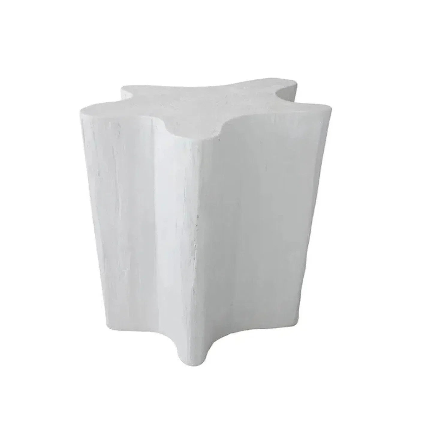 Artesia Naka Outdoor Live Edge White Side Table