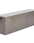 Una Concrete Outdoor Dark Grey Bench