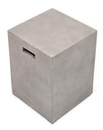 Una Concrete Outdoor Stool Poufs and Stools LOOMLAN By Urbia