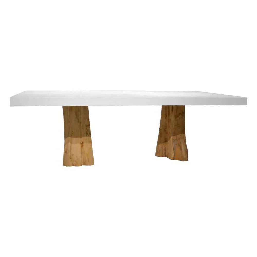 Artesia White Outdoor Dining Table for 10 or 12 people