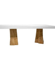 Artesia White Outdoor Dining Table for 10 or 12 people