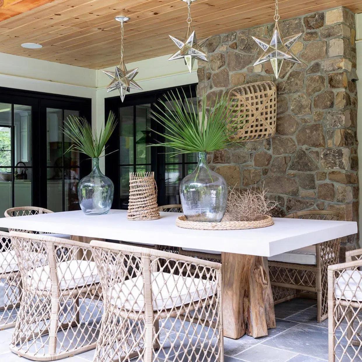 Artesia White Outdoor Dining Table for 10 or 12 people