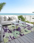 LOOMLAN Rugs Loopra Purple Washable Indoor-Outdoor Rug