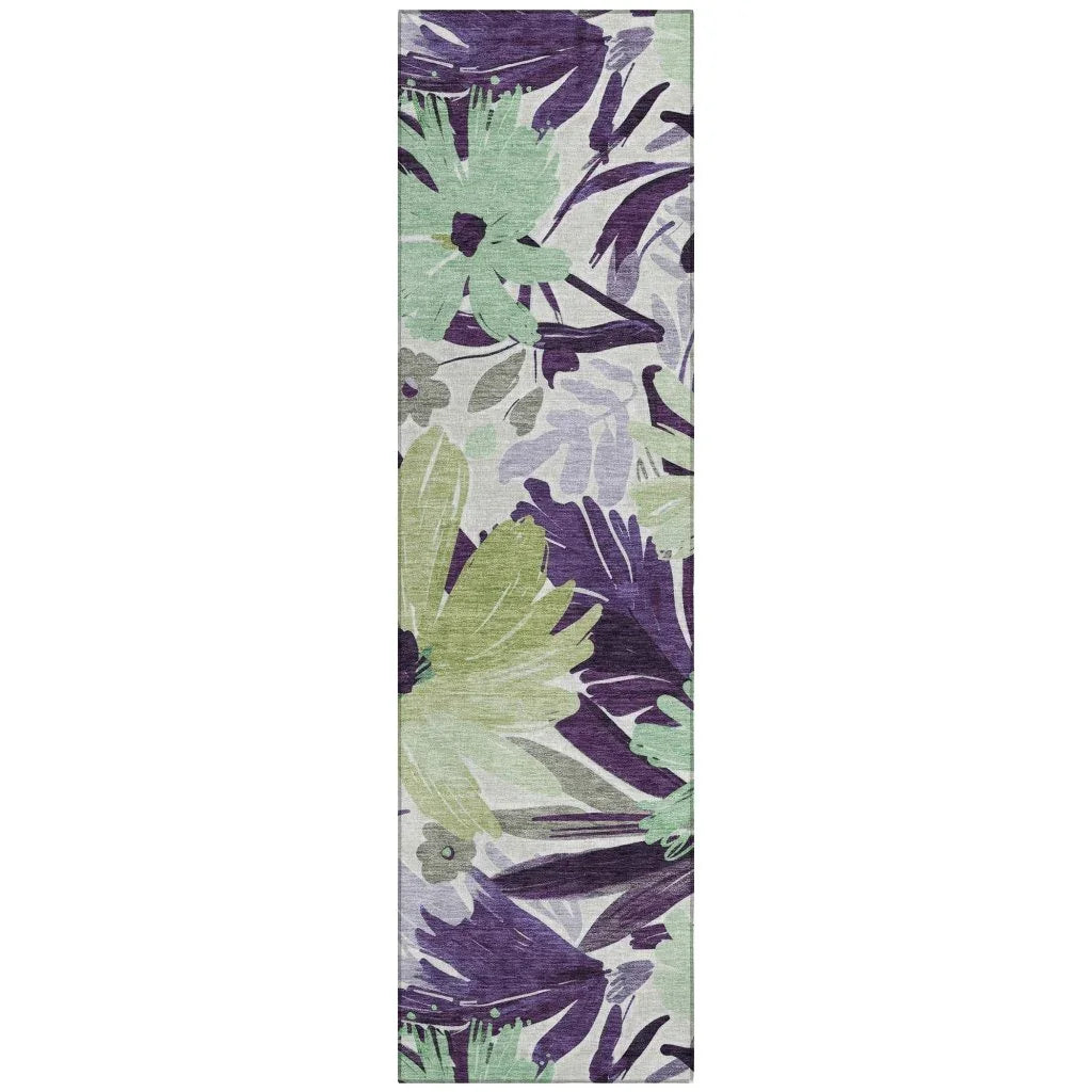 LOOMLAN Rugs Loopra Purple Washable Indoor-Outdoor Rug