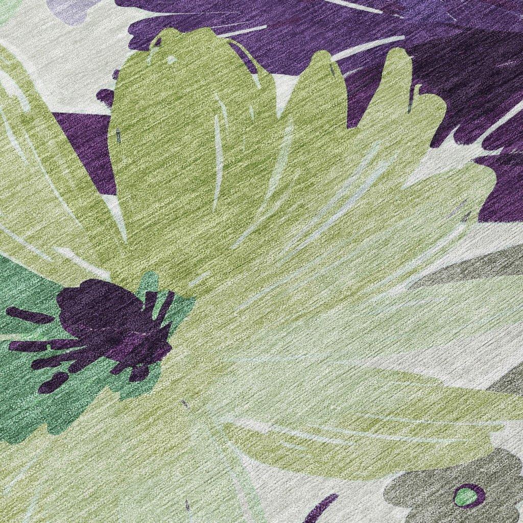 LOOMLAN Rugs Loopra Purple Washable Indoor-Outdoor Rug