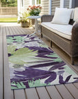 LOOMLAN Rugs Loopra Purple Washable Indoor-Outdoor Rug