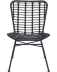 Lorena Dining Chair (Set of 2) Black - LOOMLAN - Zuo Modern - Outdoor Dining Chairs