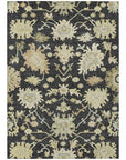 LOOMLAN Rugs Louis Black Washable Indoor-Outdoor Rug