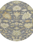 LOOMLAN Rugs Louis Gray Washable Indoor-Outdoor Rug