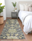 LOOMLAN Rugs Louis Gray Washable Indoor-Outdoor Rug