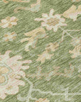 LOOMLAN Rugs Louis Green Washable Indoor-Outdoor Rug