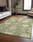 LOOMLAN Rugs Louis Green Washable Indoor-Outdoor Rug