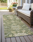 LOOMLAN Rugs Louis Green Washable Indoor-Outdoor Rug