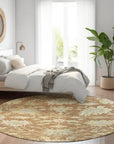 LOOMLAN Rugs Louis Orange Washable Indoor-Outdoor Rug