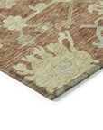 LOOMLAN Rugs Louis Orange Washable Indoor-Outdoor Rug