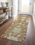 LOOMLAN Rugs Louis Orange Washable Indoor-Outdoor Rug