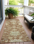 LOOMLAN Rugs Louis Orange Washable Indoor-Outdoor Rug