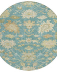 LOOMLAN Rugs Louis Teal Washable Indoor-Outdoor Rug