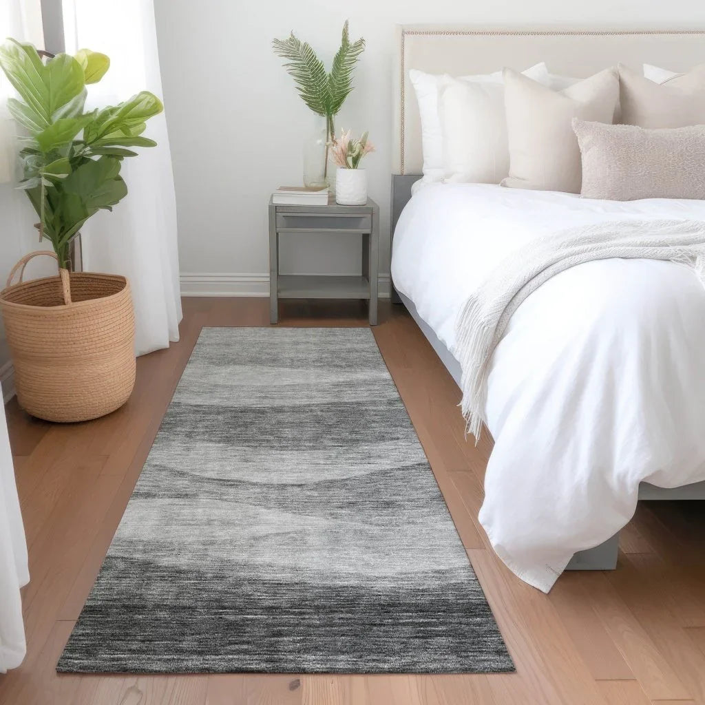 LOOMLAN Rugs Louisa Gray Washable Indoor-Outdoor Rug