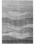LOOMLAN Rugs Louisa Gray Washable Indoor-Outdoor Rug