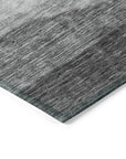 LOOMLAN Rugs Louisa Gray Washable Indoor-Outdoor Rug