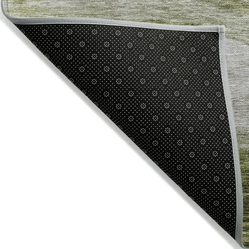 LOOMLAN Rugs Louisa Green Washable Indoor-Outdoor Rug