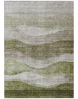 LOOMLAN Rugs Louisa Green Washable Indoor-Outdoor Rug