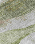 LOOMLAN Rugs Louisa Green Washable Indoor-Outdoor Rug