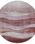 LOOMLAN Rugs Louisa Pink Washable Indoor-Outdoor Rug