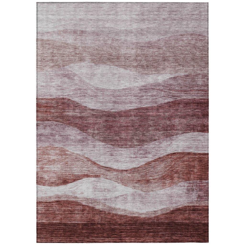 LOOMLAN Rugs Louisa Pink Washable Indoor-Outdoor Rug