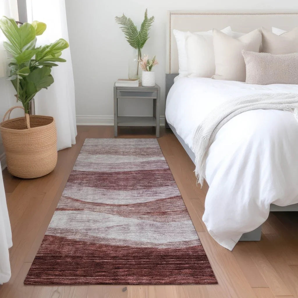 LOOMLAN Rugs Louisa Pink Washable Indoor-Outdoor Rug