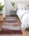 LOOMLAN Rugs Louisa Pink Washable Indoor-Outdoor Rug