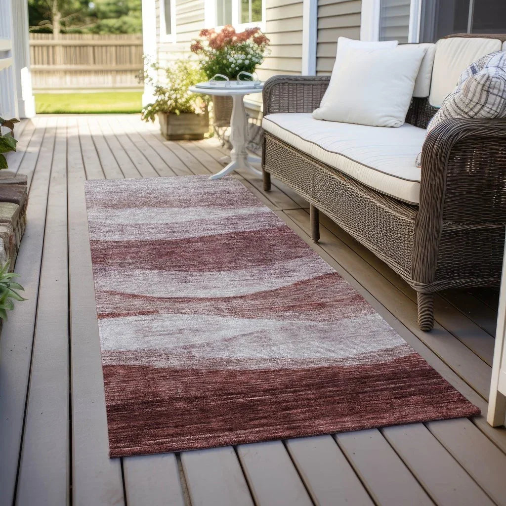 LOOMLAN Rugs Louisa Pink Washable Indoor-Outdoor Rug