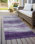 LOOMLAN Rugs Louisa Purple Washable Indoor-Outdoor Rug
