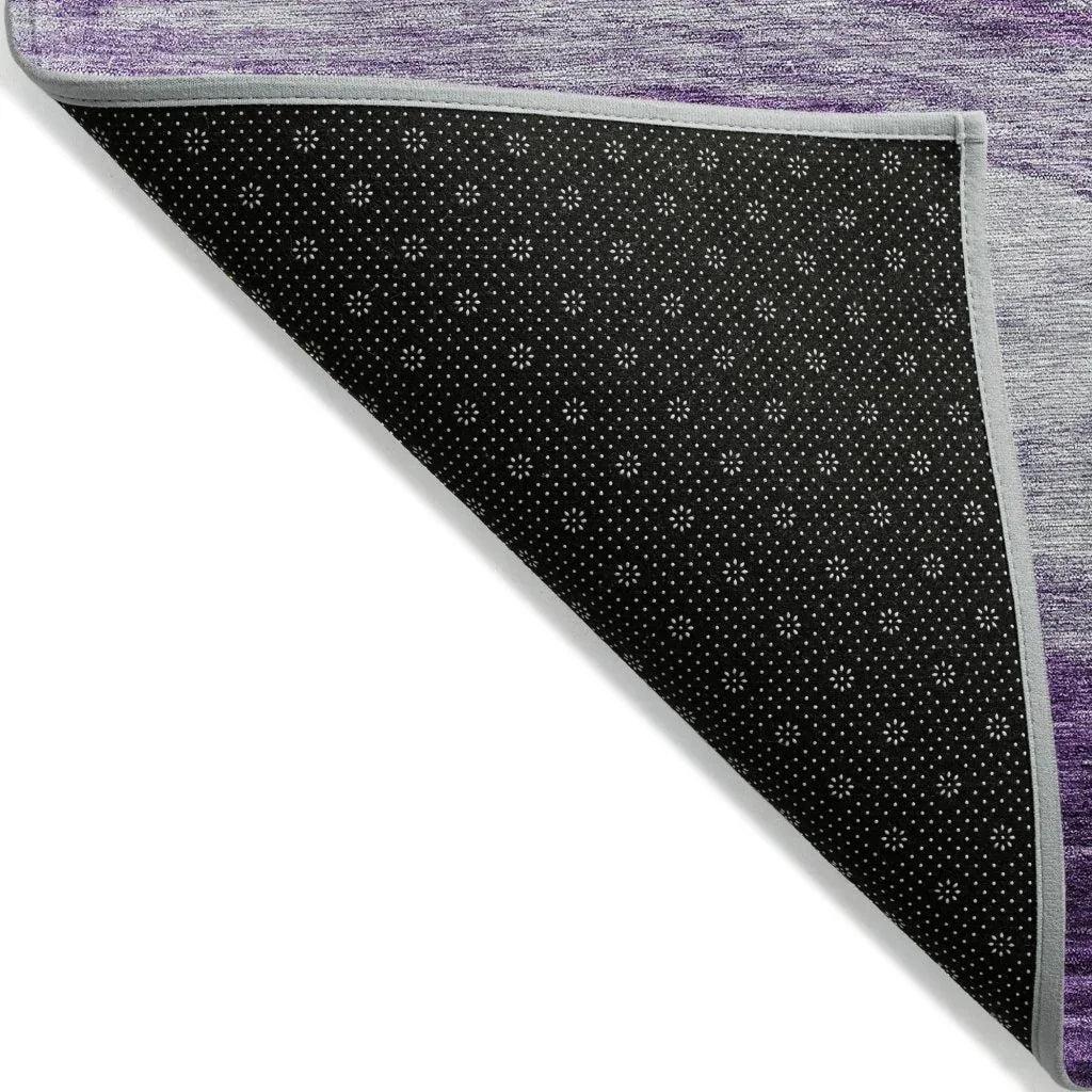 LOOMLAN Rugs Louisa Purple Washable Indoor-Outdoor Rug
