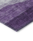 LOOMLAN Rugs Louisa Purple Washable Indoor-Outdoor Rug