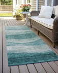 LOOMLAN Rugs Louisa Seafoam Washable Indoor-Outdoor Rug