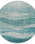 LOOMLAN Rugs Louisa Seafoam Washable Indoor-Outdoor Rug