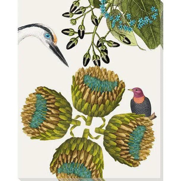 LOOMLAN Love Buds Tropical Canvas Wall Art Indoor-Outdoor